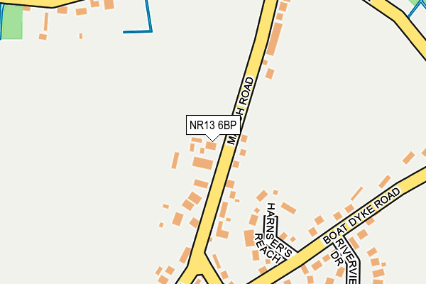 NR13 6BP map - OS OpenMap – Local (Ordnance Survey)