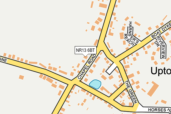 NR13 6BT map - OS OpenMap – Local (Ordnance Survey)