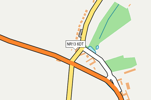 NR13 6DT map - OS OpenMap – Local (Ordnance Survey)