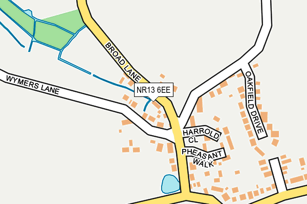 NR13 6EE map - OS OpenMap – Local (Ordnance Survey)
