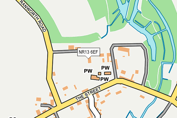 NR13 6EF map - OS OpenMap – Local (Ordnance Survey)