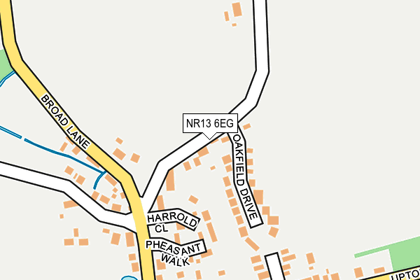 NR13 6EG map - OS OpenMap – Local (Ordnance Survey)