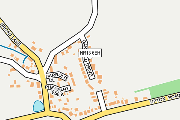 NR13 6EH map - OS OpenMap – Local (Ordnance Survey)