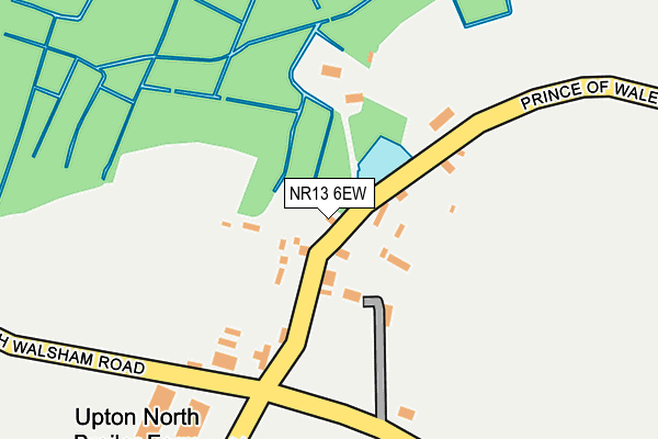 NR13 6EW map - OS OpenMap – Local (Ordnance Survey)