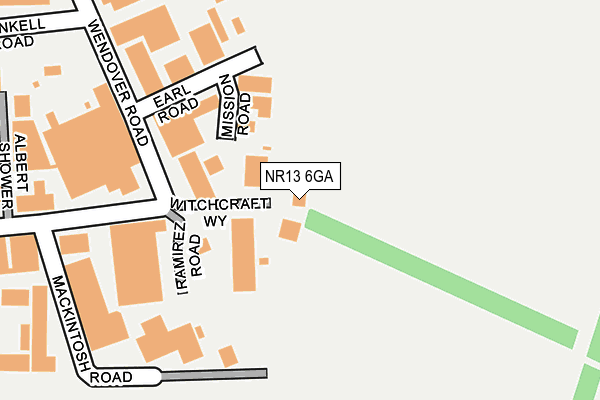NR13 6GA map - OS OpenMap – Local (Ordnance Survey)