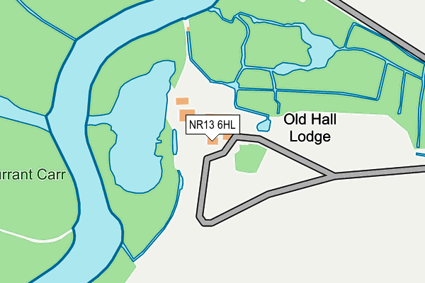 NR13 6HL map - OS OpenMap – Local (Ordnance Survey)