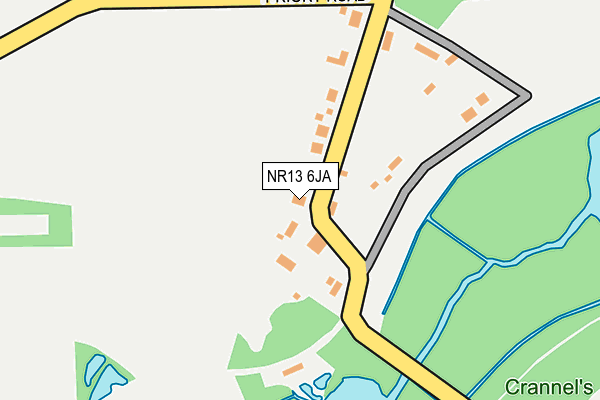 NR13 6JA map - OS OpenMap – Local (Ordnance Survey)