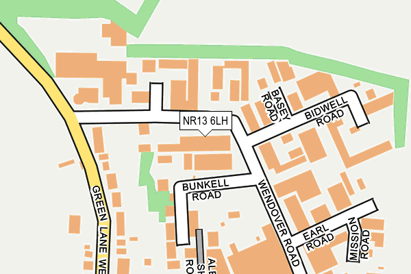 NR13 6LH map - OS OpenMap – Local (Ordnance Survey)