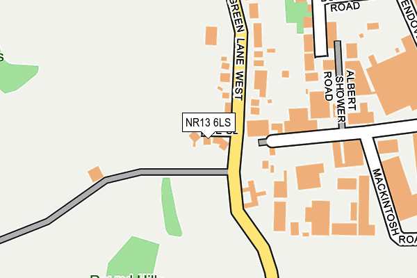 NR13 6LS map - OS OpenMap – Local (Ordnance Survey)