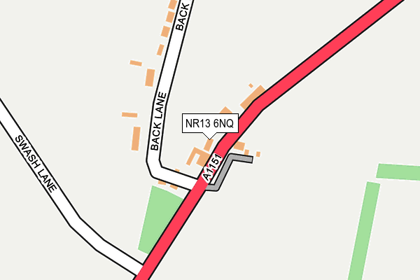 NR13 6NQ map - OS OpenMap – Local (Ordnance Survey)
