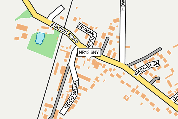 NR13 6NY map - OS OpenMap – Local (Ordnance Survey)