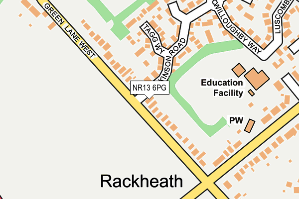 NR13 6PG map - OS OpenMap – Local (Ordnance Survey)