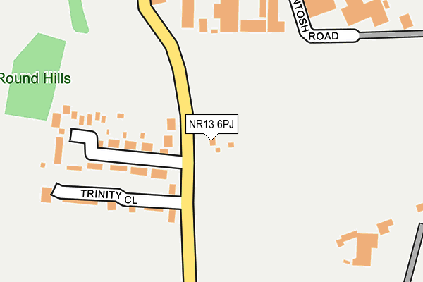 NR13 6PJ map - OS OpenMap – Local (Ordnance Survey)