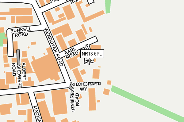 NR13 6PL map - OS OpenMap – Local (Ordnance Survey)