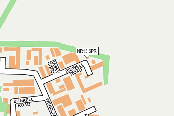 NR13 6PR map - OS OpenMap – Local (Ordnance Survey)