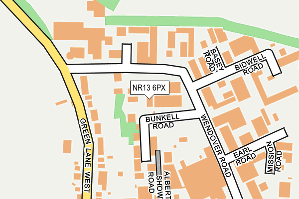 NR13 6PX map - OS OpenMap – Local (Ordnance Survey)