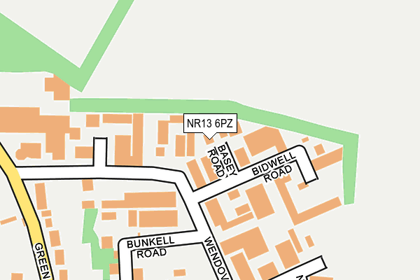 NR13 6PZ map - OS OpenMap – Local (Ordnance Survey)