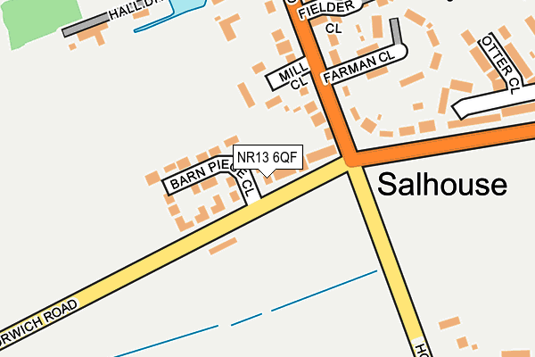 NR13 6QF map - OS OpenMap – Local (Ordnance Survey)