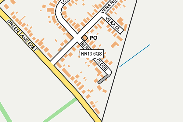 NR13 6QS map - OS OpenMap – Local (Ordnance Survey)
