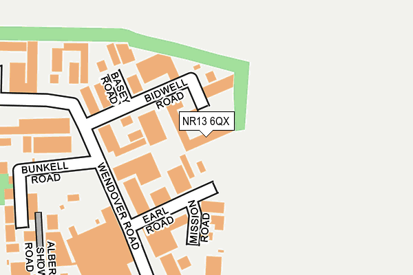 NR13 6QX map - OS OpenMap – Local (Ordnance Survey)