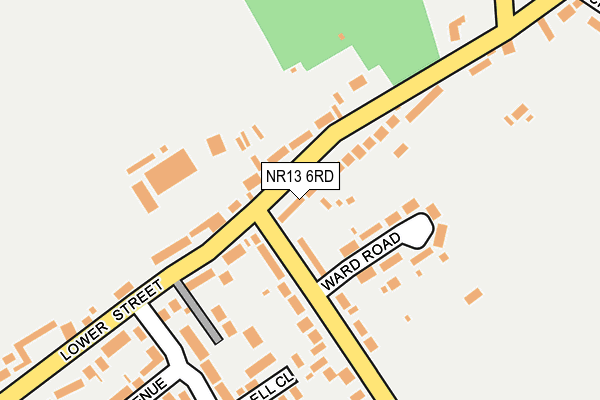 NR13 6RD map - OS OpenMap – Local (Ordnance Survey)