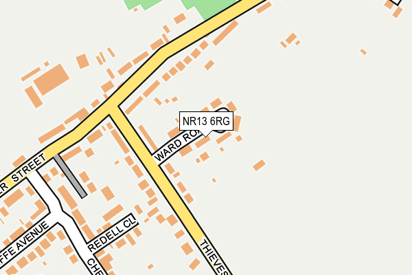 NR13 6RG map - OS OpenMap – Local (Ordnance Survey)