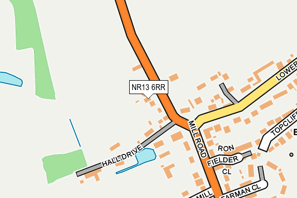 NR13 6RR map - OS OpenMap – Local (Ordnance Survey)