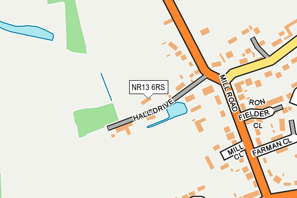 NR13 6RS map - OS OpenMap – Local (Ordnance Survey)