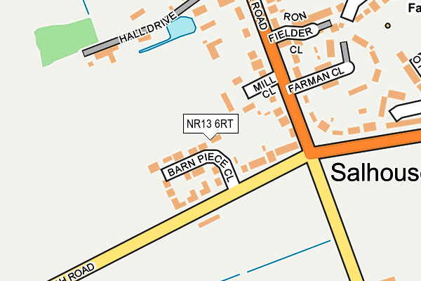 NR13 6RT map - OS OpenMap – Local (Ordnance Survey)