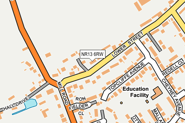 NR13 6RW map - OS OpenMap – Local (Ordnance Survey)