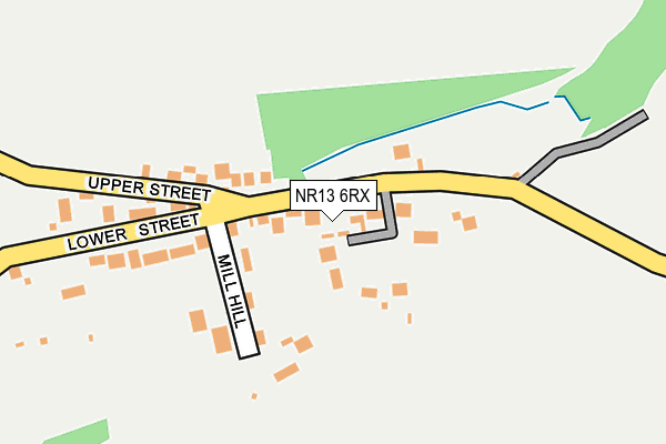 NR13 6RX map - OS OpenMap – Local (Ordnance Survey)