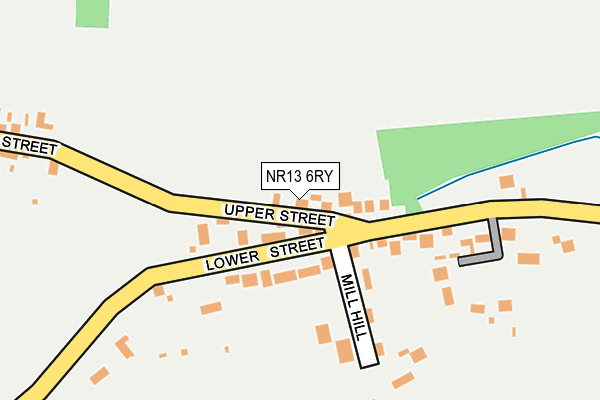 NR13 6RY map - OS OpenMap – Local (Ordnance Survey)