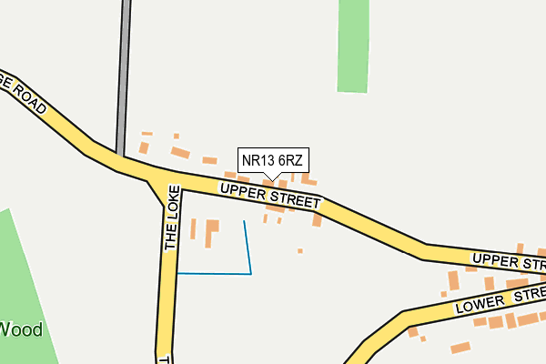 NR13 6RZ map - OS OpenMap – Local (Ordnance Survey)