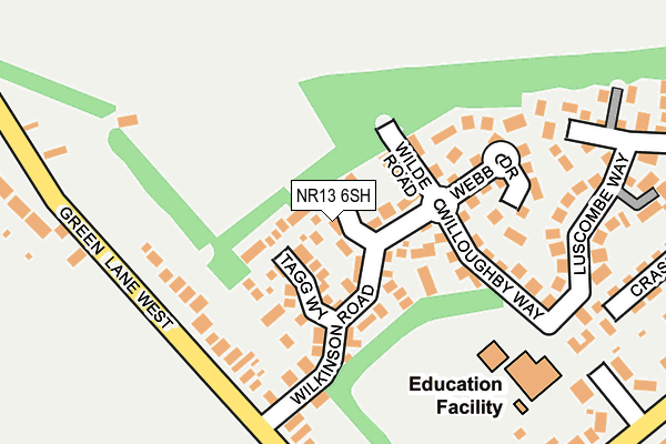 NR13 6SH map - OS OpenMap – Local (Ordnance Survey)