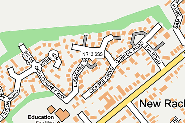 NR13 6SS map - OS OpenMap – Local (Ordnance Survey)