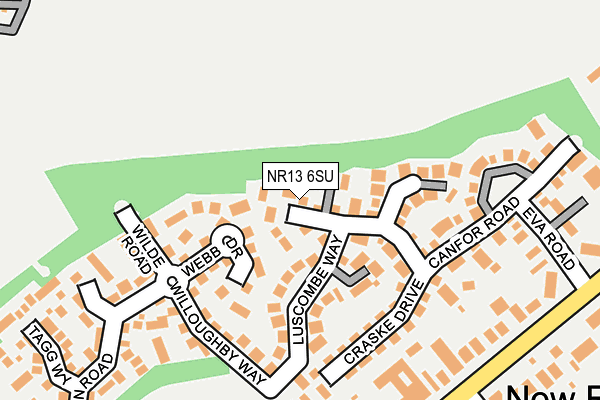NR13 6SU map - OS OpenMap – Local (Ordnance Survey)