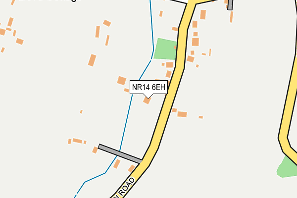 NR14 6EH map - OS OpenMap – Local (Ordnance Survey)