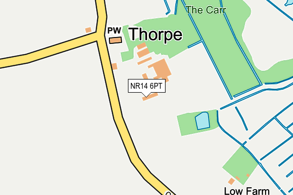NR14 6PT map - OS OpenMap – Local (Ordnance Survey)