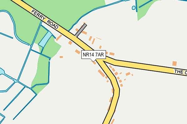 NR14 7AR map - OS OpenMap – Local (Ordnance Survey)