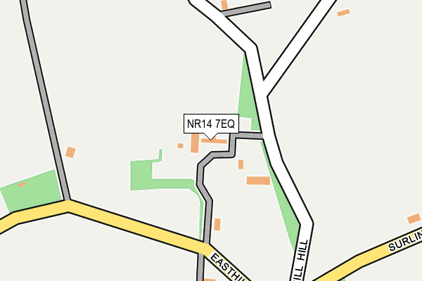 NR14 7EQ map - OS OpenMap – Local (Ordnance Survey)