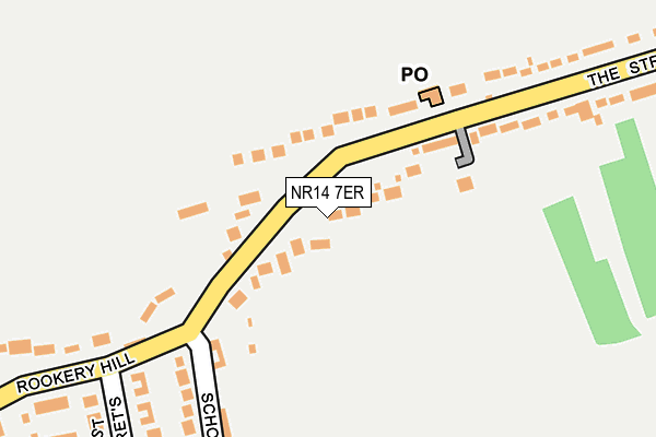 NR14 7ER map - OS OpenMap – Local (Ordnance Survey)