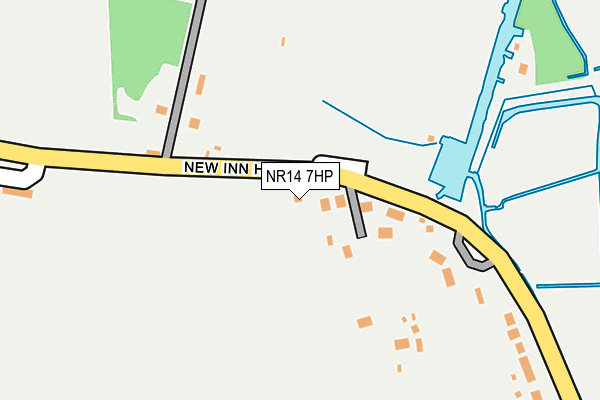 NR14 7HP map - OS OpenMap – Local (Ordnance Survey)