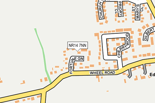 NR14 7NN map - OS OpenMap – Local (Ordnance Survey)