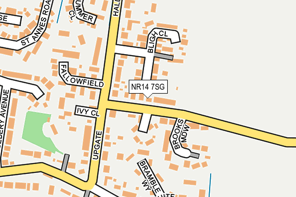 NR14 7SG map - OS OpenMap – Local (Ordnance Survey)