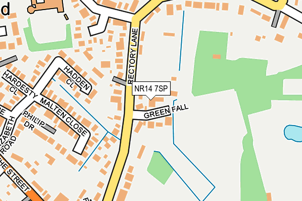 NR14 7SP map - OS OpenMap – Local (Ordnance Survey)