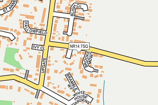 NR14 7SQ map - OS OpenMap – Local (Ordnance Survey)