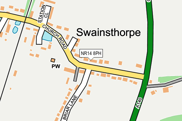 Map of LAWTHORPE LTD at local scale
