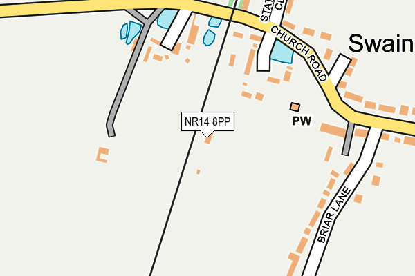 NR14 8PP map - OS OpenMap – Local (Ordnance Survey)