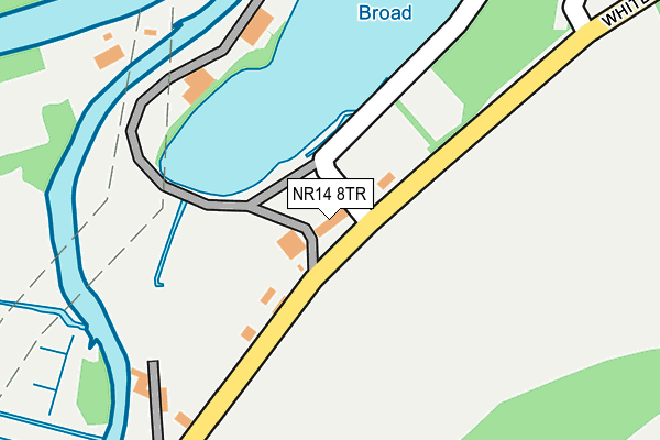 NR14 8TR map - OS OpenMap – Local (Ordnance Survey)