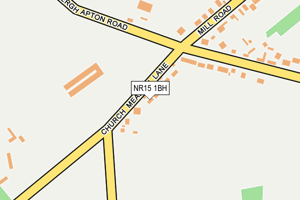 NR15 1BH map - OS OpenMap – Local (Ordnance Survey)